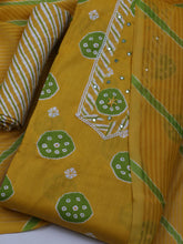 Printed Cotton Blend Unstitched Suit With Dupatta